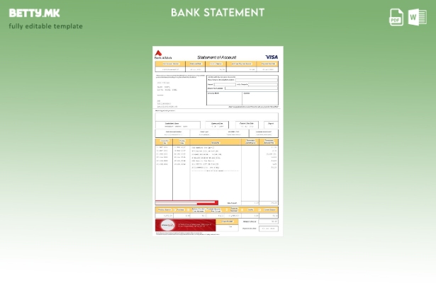 Модерен стил Шаблон за зборови за изјава на ОАЕ Абу Даби Банка Алфала